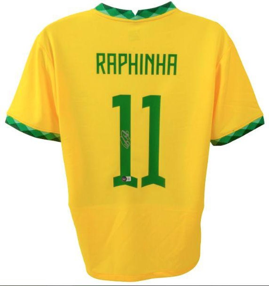 Raphinha Signed Brazil National Team Jersey (Beckett) (view 2)