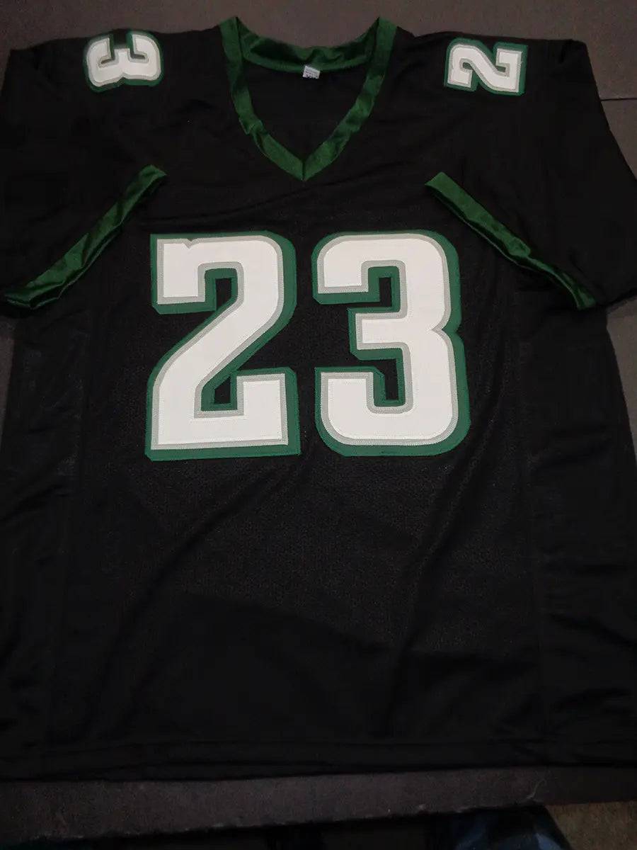 Rashaad Penny Philadelphia Eagles Autographed Custom Football Jersey Beckett Hologram (view 2)