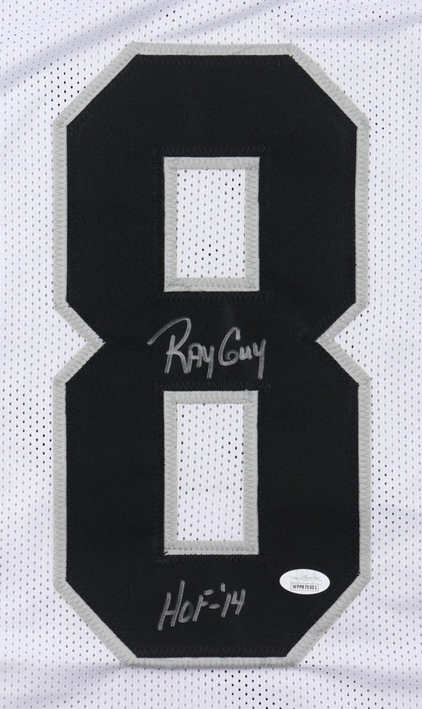 Ray Guy Signed Jersey Inscribed "HOF-14" (JSA) - Price Is Right Miami