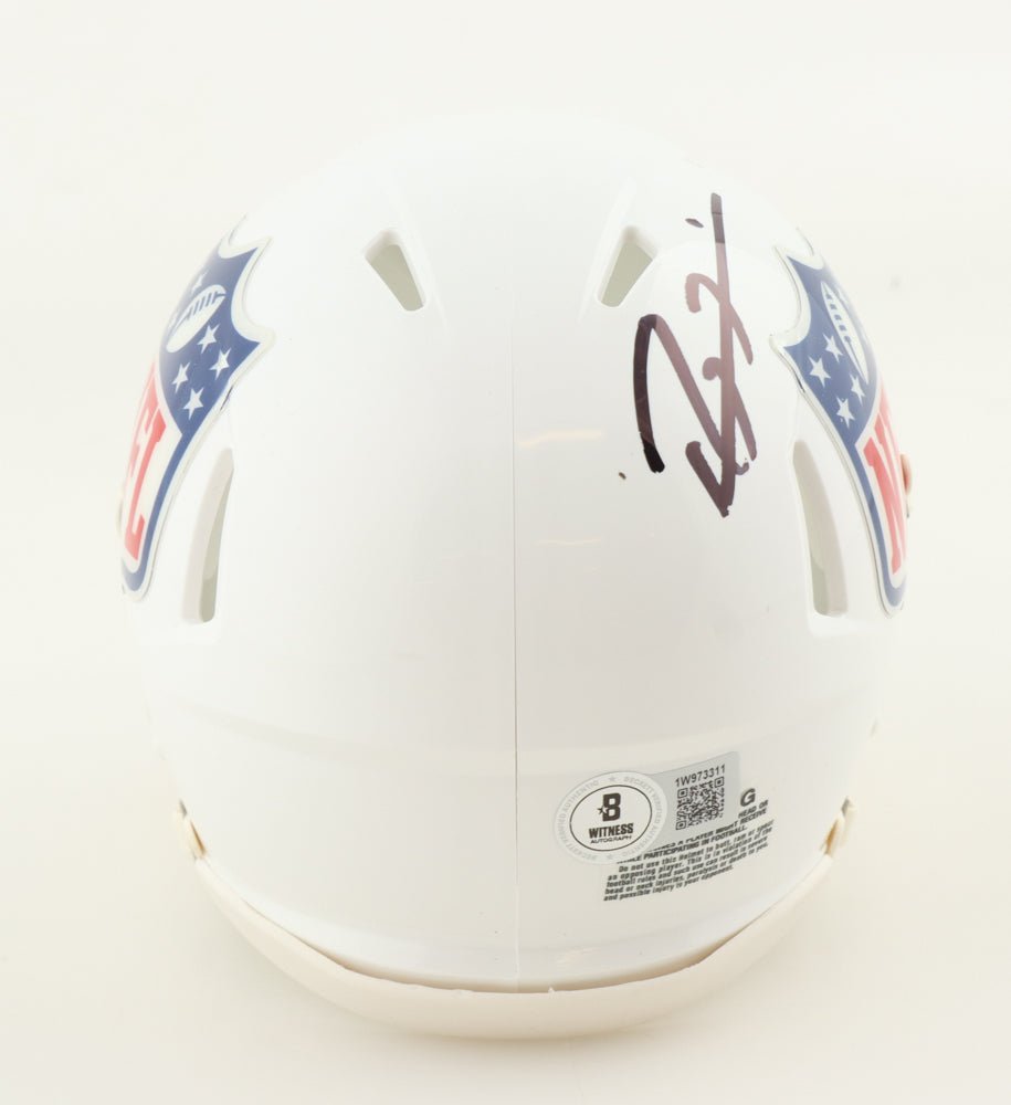 Ray Lewis Baltimore Ravens Signed NFL Logo Speed Mini Helmet (Beckett) (view 2)
