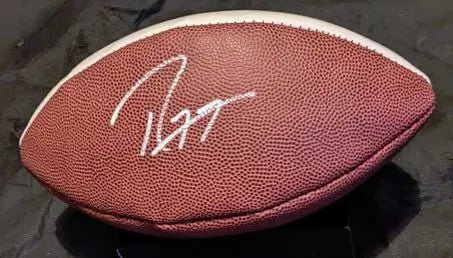 Ray Lewis Signed Team Logo Football with cCOA 125951 - Price Is Right Miami
