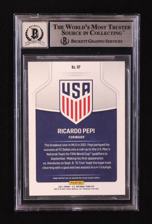 Ricardo Pepi Signed 2021 Panini Instant US Soccer Collection #RP (BGS | Auto 10) - Price Is Right Miami