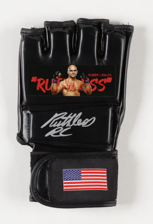 Robbie Lawler Signed Custom USA Glove Inscribed "Ruthless" (Beckett) - Price Is Right Miami