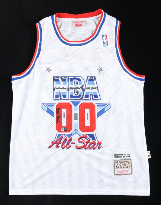 Robert Parish Signed Jersey (Beckett) 1992 All-Star Game - Price Is Right Miami