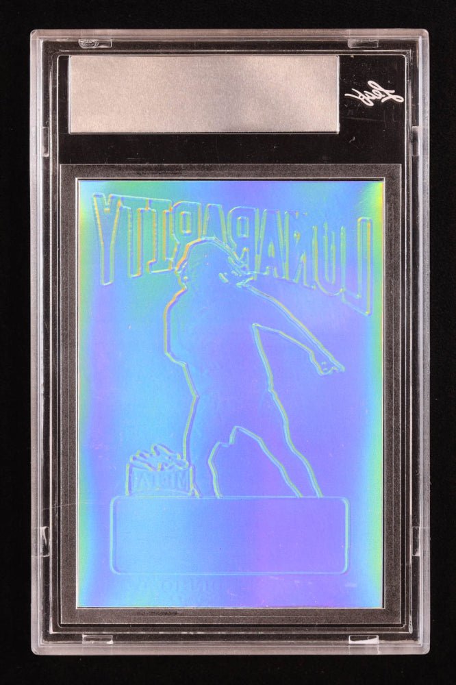 Ronaldinho 2022 Leaf Metal Lunararity Pre-Production Proof Prismatic #1/1 (Leaf), Sports Card
