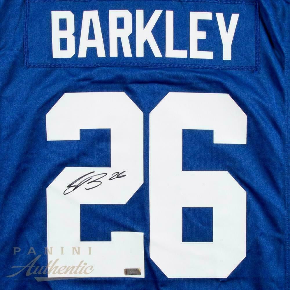 Saquon Barkley Signed Giants Nike Jersey (Panini) (view 2)