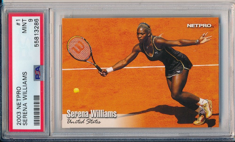 Serena Williams 2003 NetPro #1 RC (PSA 9), Sports Card (view 2)