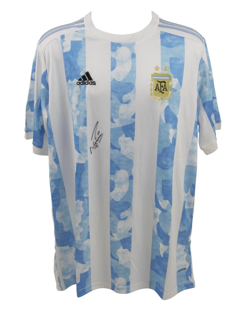 Sergio Aguero Signed Argentina Jersey (Beckett) (view 3)