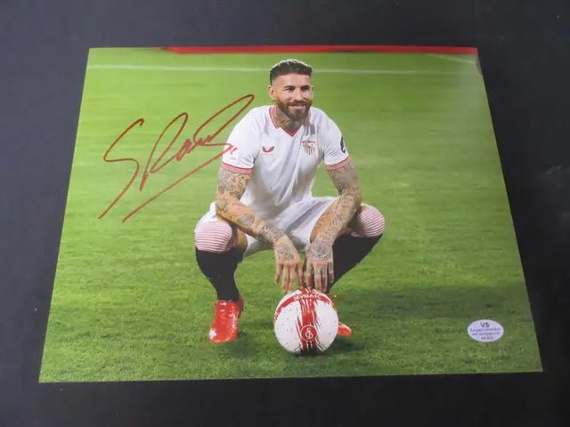 Sergio Ramos real Madrid Signed 8x10 Photo VSA COA - Price Is Right Miami
