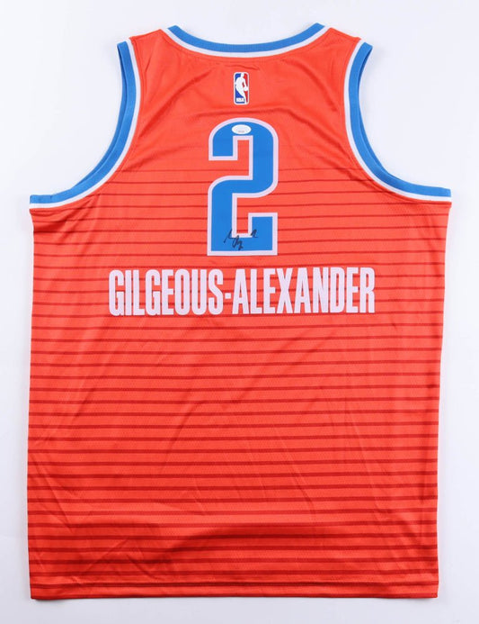 Shai Gilgeous-Alexander Signed Jersey (JSA) Oklahoma City Thunder - Price Is Right Miami