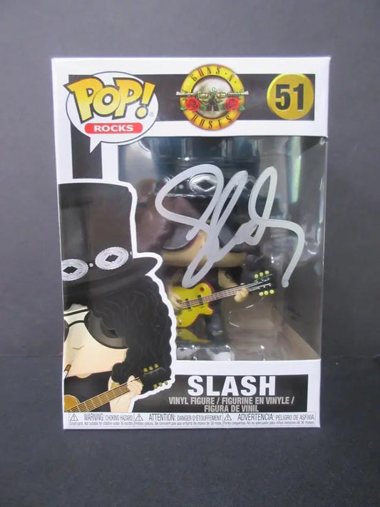SIGNED Funko Pop! GUNS N ROSES - SLASH #51 GAA COA - Price Is Right Miami