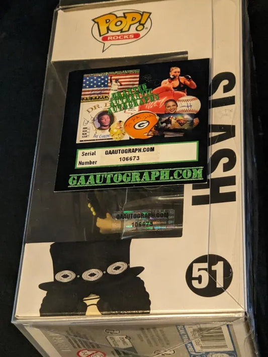 Slash (Saul Hudson) autographed Funko Pop figure with coa from Guns N' Roses - Price Is Right Miami