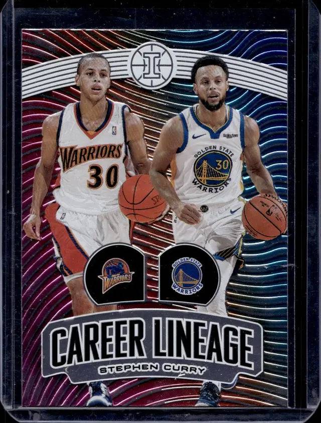 Stephen Curry 2019-20 Panini Illusions Career Lineage Insert, Sports Card