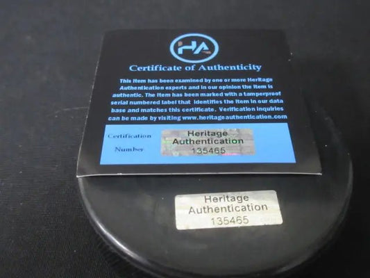 Steven Stamkos Signed Hockey Puck Heritage COA 135465 - Price Is Right Miami