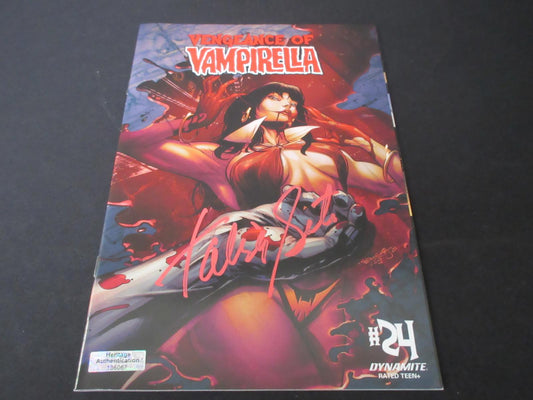 Talisa Soto Signed Vengeance of Vampirella #24 Comic Book Heritage COA - Price Is Right Miami
