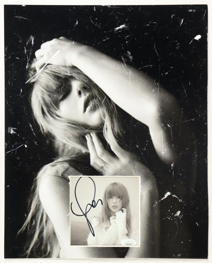 Taylor Swift Signed Custom "The Tortured Poets Department" CD Album Insert Display (JSA), Autographed Memorabilia