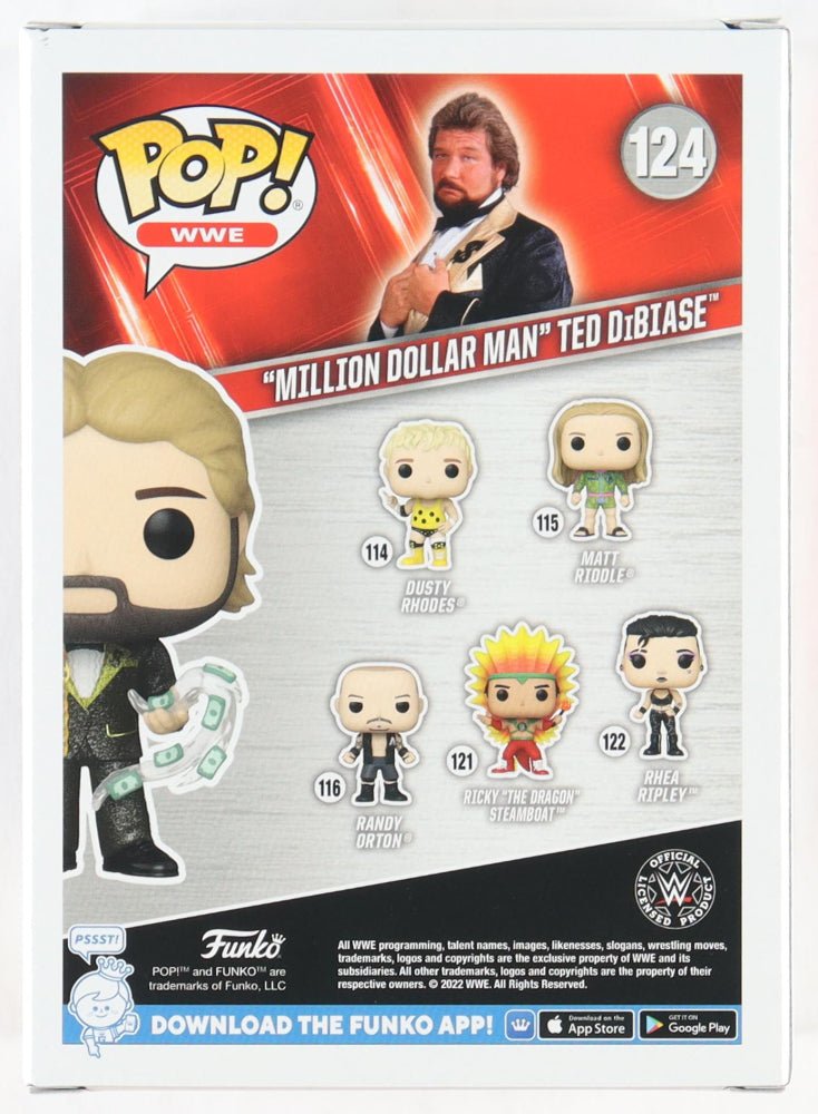 Ted DiBiase Signed WWE Funko Pop #124 (JSA) (view 3)