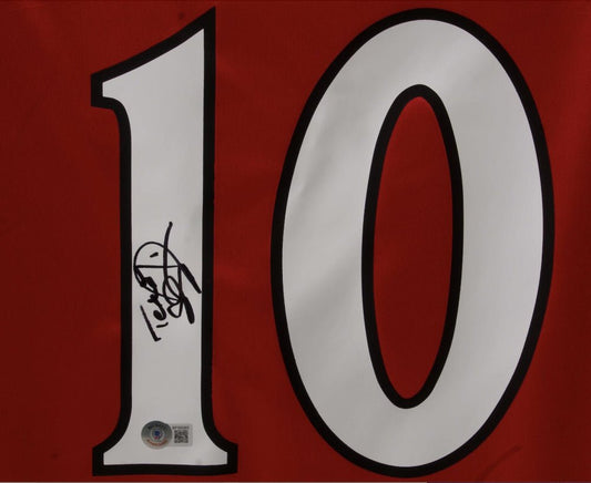 Teddy Sheringham Umbro Signed Manchester United Jersey (Beckett) - Price Is Right Miami