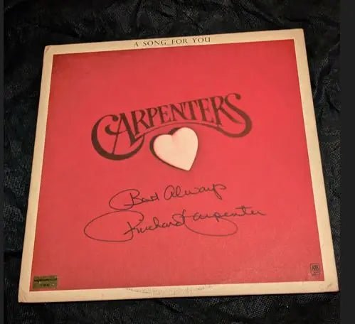 THE CARPENTERS RECORD ALBUM AUTOGRAPHED BY RICHARD CARPENTER 115162 - Price Is Right Miami