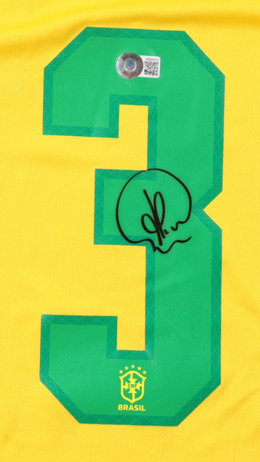 Thiago Silva Signed Jersey XL (Beckett) Brazil National Team - Price Is Right Miami