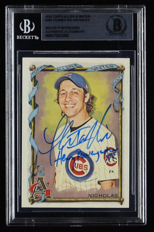 Thomas Ian Nicholas Signed 2023 Topps Allen & Ginter #285 RC Inscribed "Henry Rowengartner" (Beckett) - Price Is Right Miami