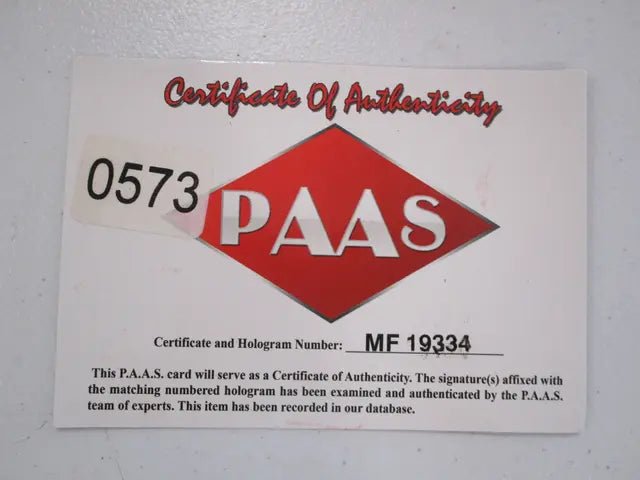 Tim Austin Signed Boxing Glove (PAAS COA) (view 2)