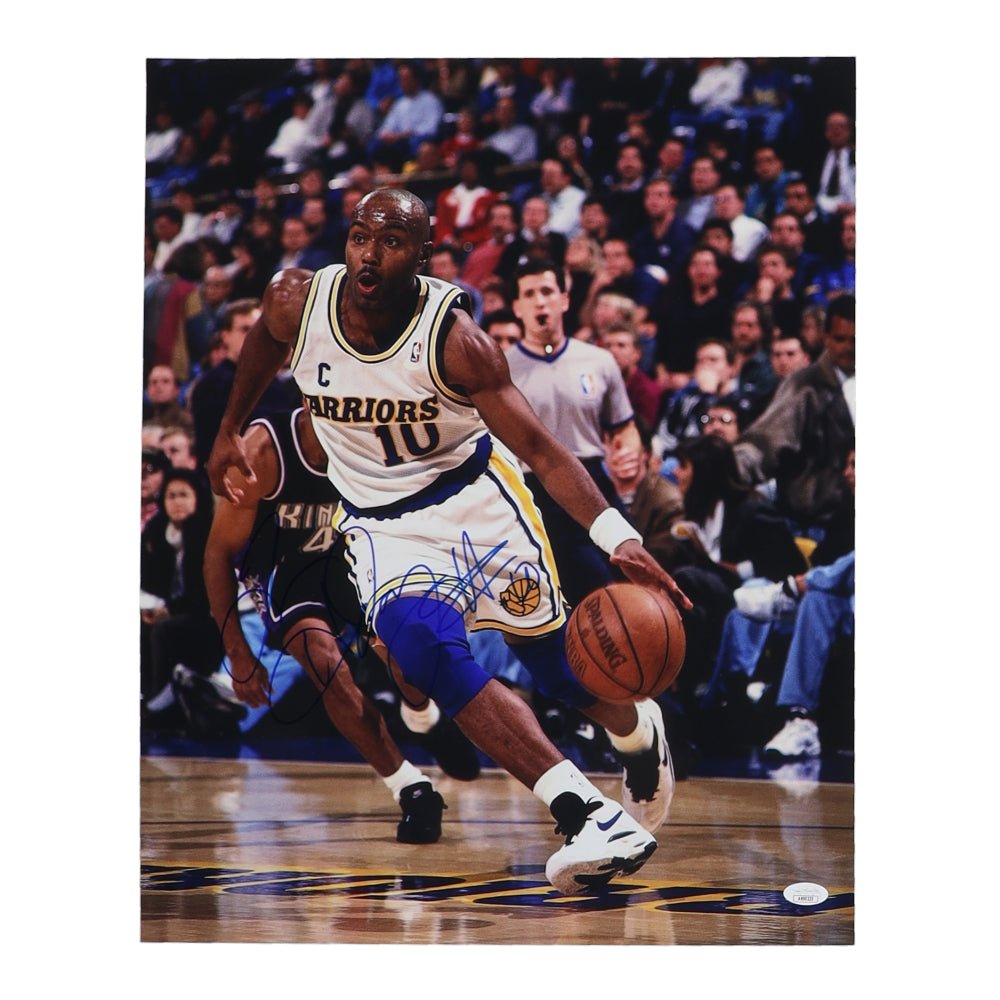 Tim Hardaway Signed Warriors 16x20 Photo (JSA) (view 2)