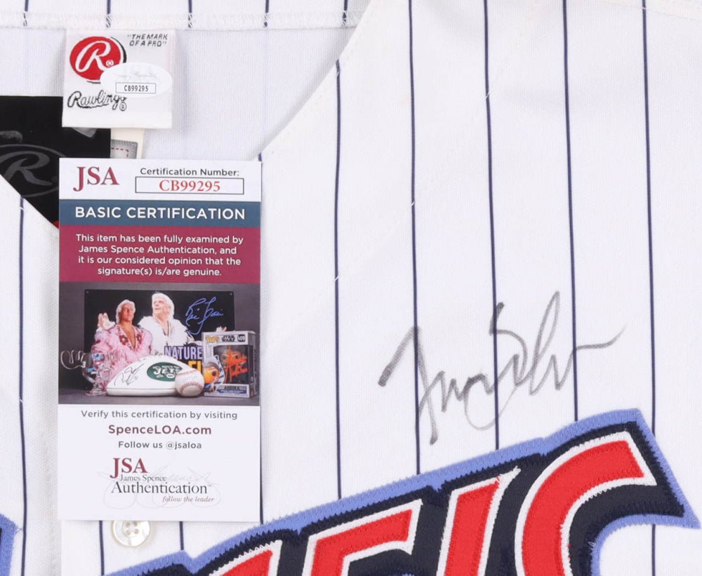 Tim Salmon Signed Angels Jersey (JSA) (view 2)