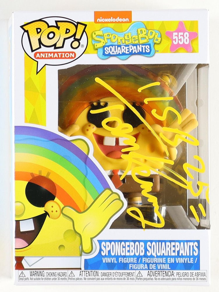 Tom Kenny Signed "Spongebob Squarepants" #558 Funko Pop! Inscribed "SB 25" (PA) (view 5)