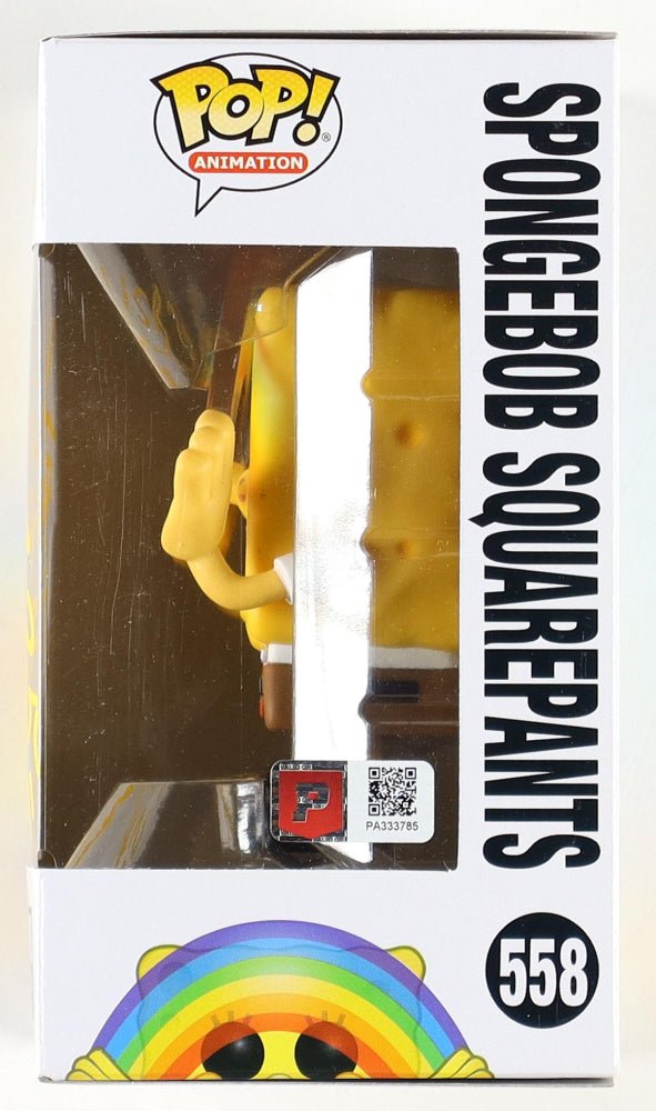 Tom Kenny Signed "Spongebob Squarepants" #558 Funko Pop! Inscribed "SB 25" (PA) (view 4)