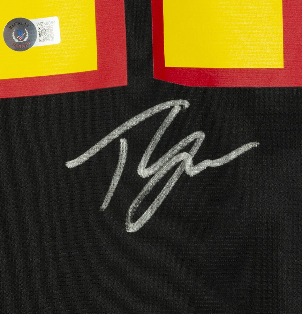 Trae Young Signed Hawks Fanatics Jersey (Beckett) Beckett Witnessed (view 6)