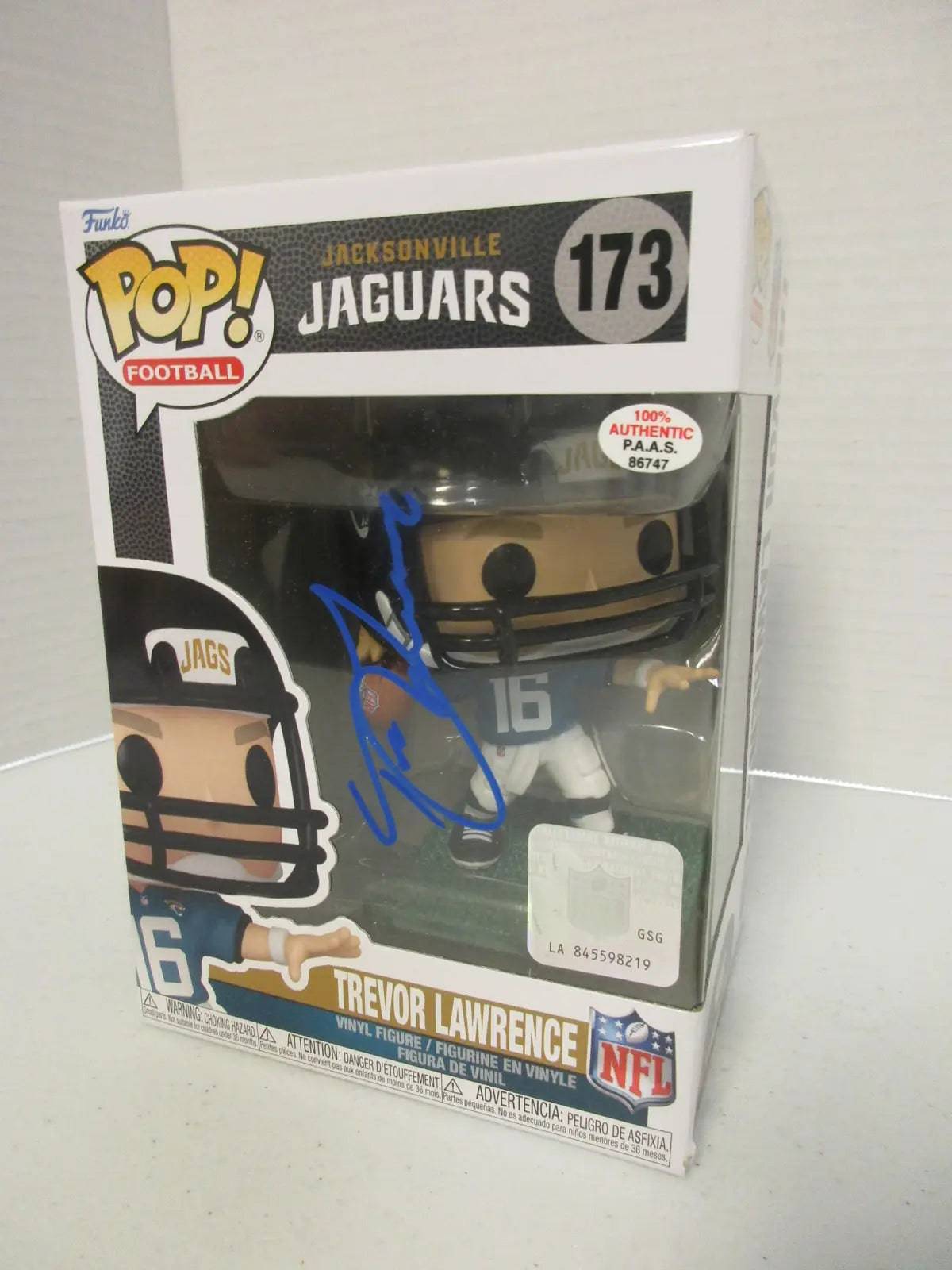 Trevor Lawrence of the Jacksonville Jaguars signed autographed Funko Pop Figure PAAS COA 747 - Price Is Right Miami