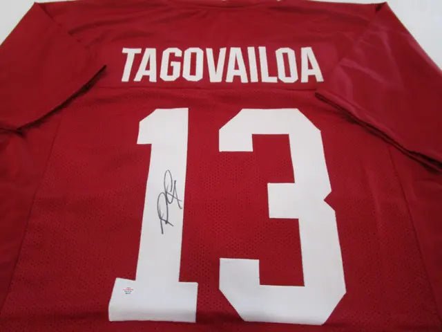 Tua Tagovailoa Alabama Signed Football Jersey (PAAS COA)