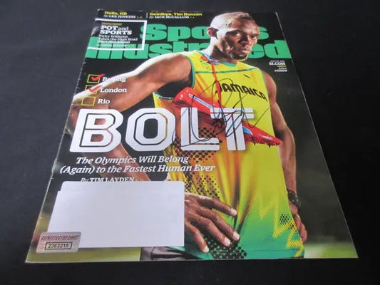Usain Bolt Signed Magazine Direct COA - Price Is Right Miami
