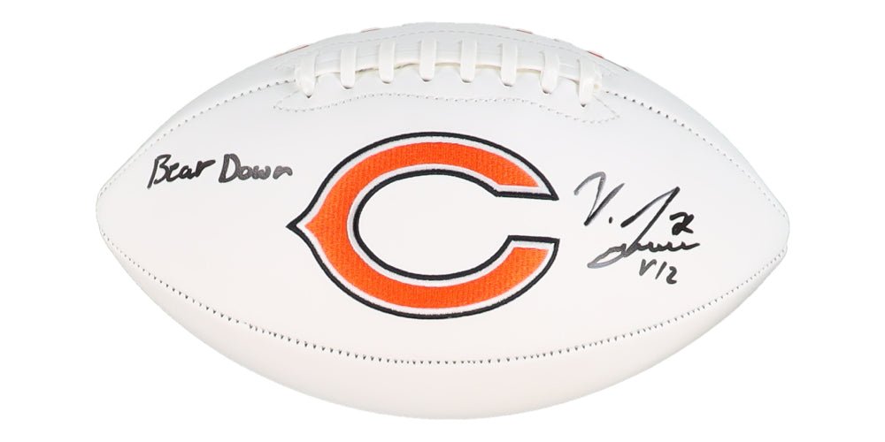 Velus Jones Jr. Signed Bears Logo Football Inscribed "Bear Down" (JSA), Autographed Ball