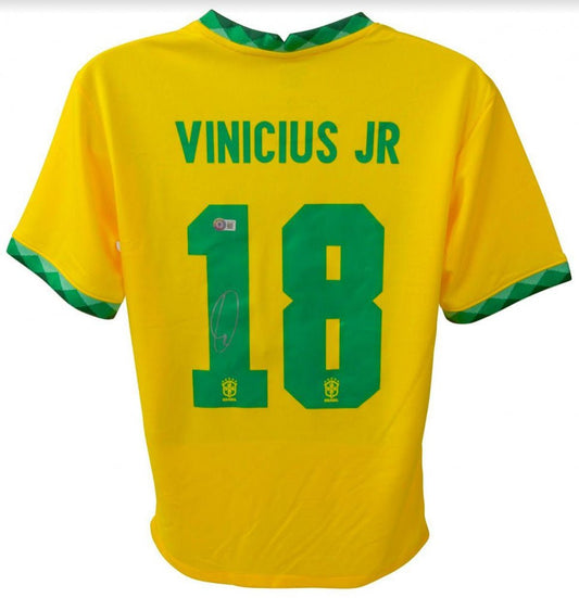Vinicius Junior Signed Brazil Jersey (Beckett) - Price Is Right Miami