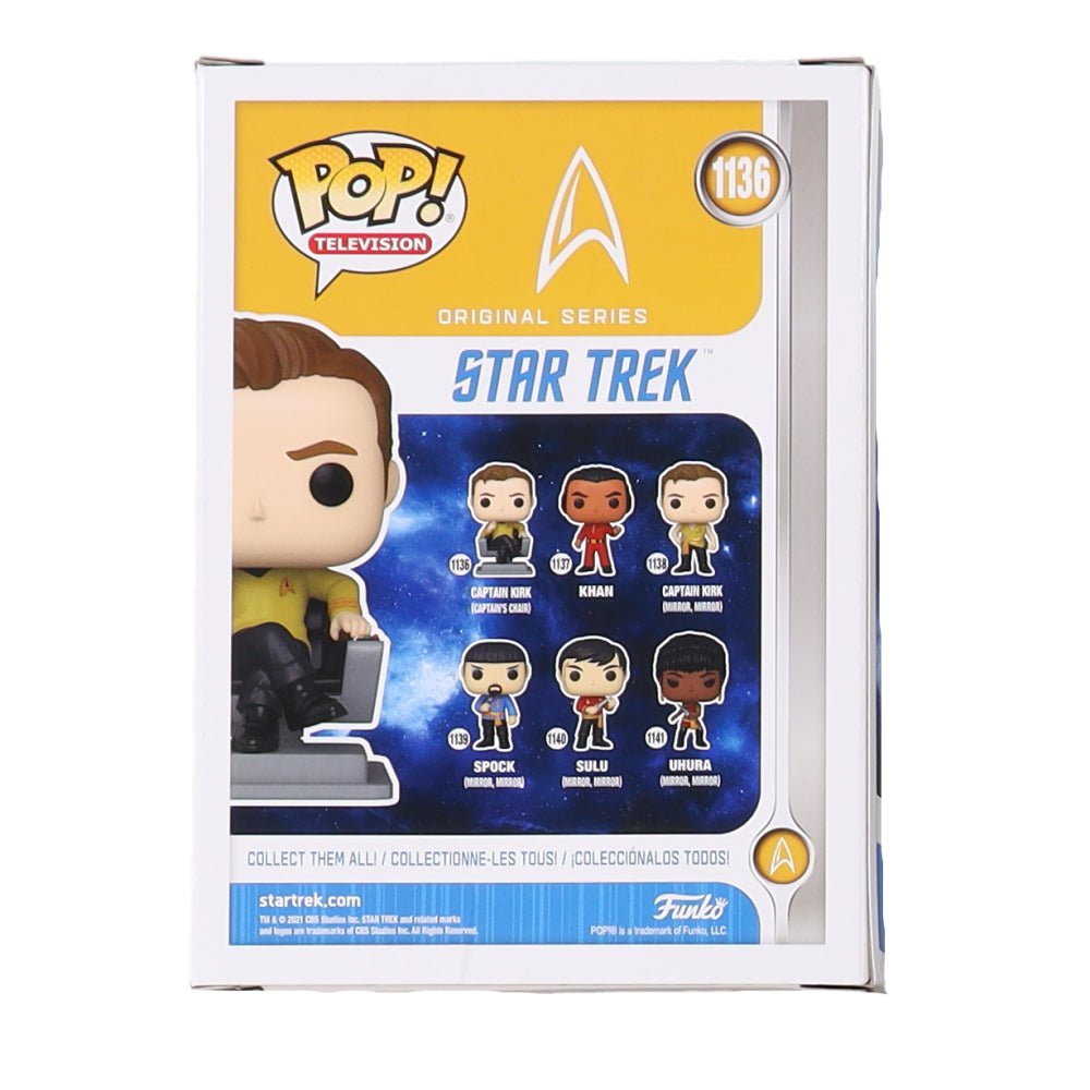 William Shatner Signed Captain Kirk Funko Pop #1136 (Beckett) (view 2)