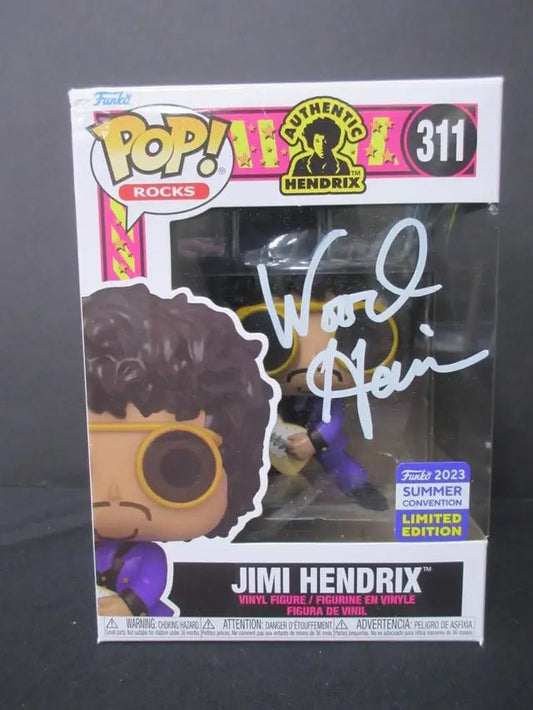 Wood Harris Signed Jimi Hendrix 311 Funko Pop Rocks Heritage COA - Price Is Right Miami