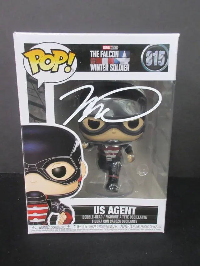 Wyatt Russell Signed US Agent Funko Pop #815 (Heritage COA) (view 2)