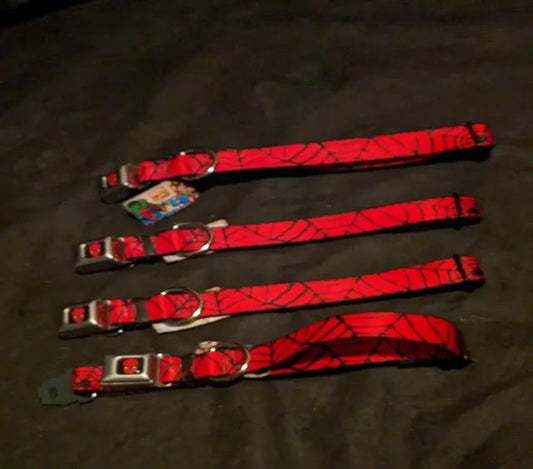 x4 Spiderman buckle collar lot see pictures - Price Is Right Miami