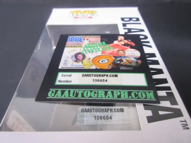 Yahya Abdul Manteen Signed Aquaman  Black Manta Funko Pop Heroes #249 w COA 106654 - Price Is Right Miami