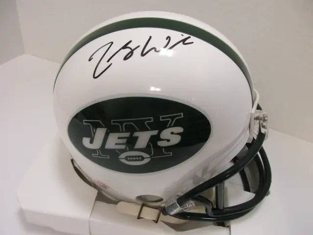 Zach Wilson of the NY Jets signed autographed mini football helmet PAAS COA 466 - Price Is Right Miami