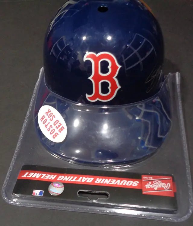 John Schreiber Red Sox Autographed Souvenir Helmet (Full Time COA) (view 2)