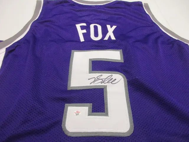 De'Aaron Fox Kings Signed Jersey (PAAS COA)
