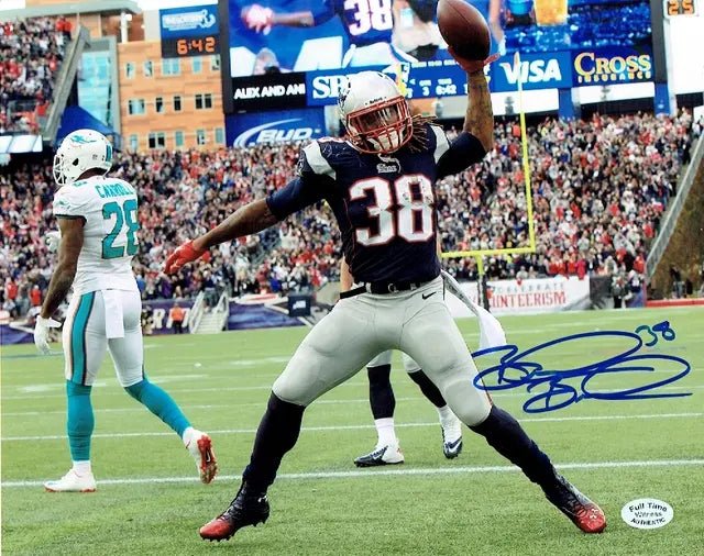 Brandon Bolden New England Patriots Autographed 8x10 Photo Full Time coa (view 2)