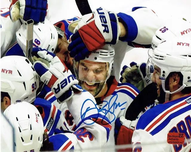 Dan Boyle Rangers Autographed 8x10 Photo (Holo)