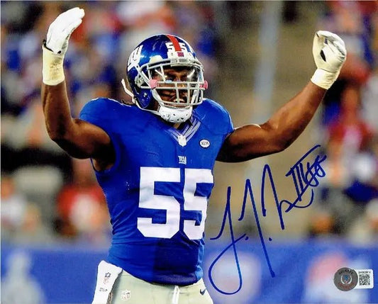 J.T. Thomas New York Giants Autographed 8x10 Photo Beckett Holo - Price Is Right Miami