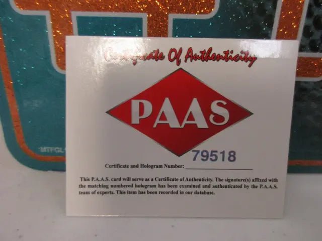 Jaylen Waddle Dolphins Signed License Plate (PAAS COA), Autographed Memorabilia (view 2)