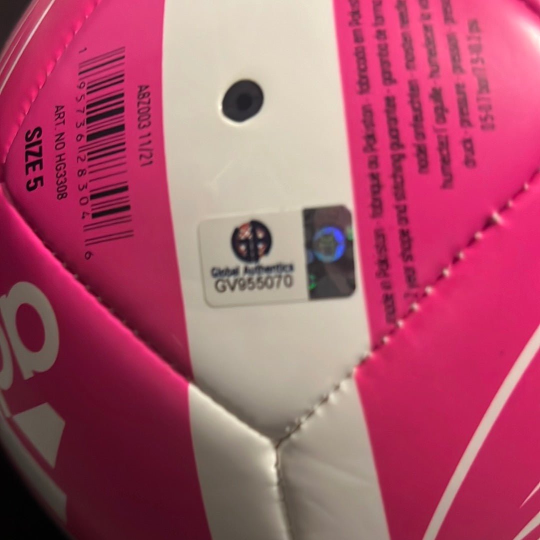 Autographed Leo Messi adidas soccer ball (view 3)