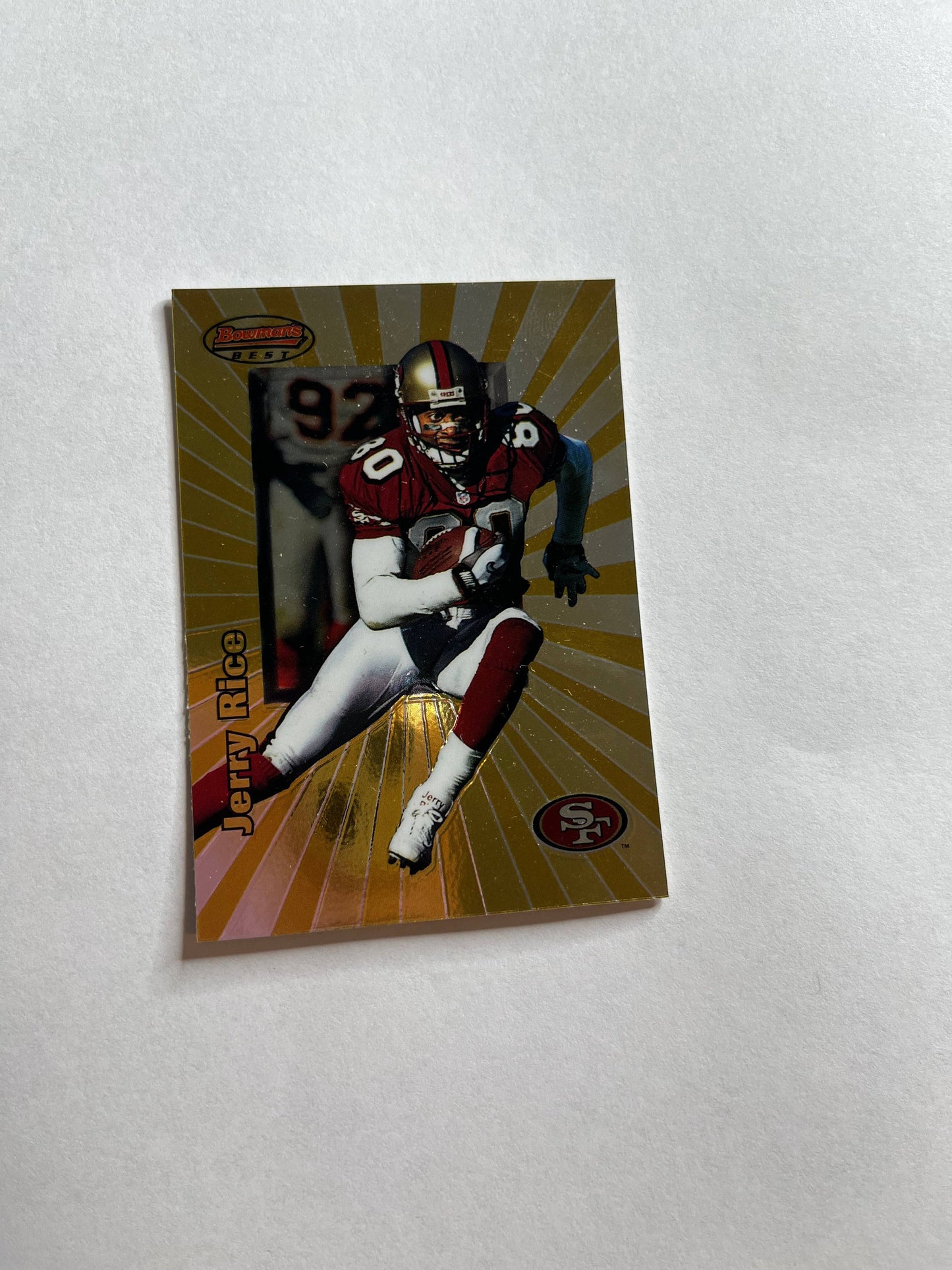 Jerry Rice 1998 Bowman's Best #20, San Francisco 49ers, Sports Card